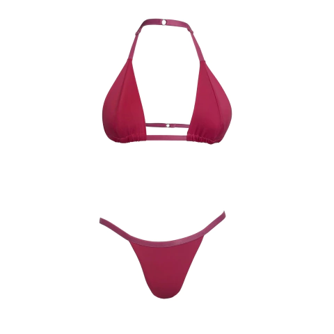 BIQUÍNI BRONZE COM PROTEÇÃO SOLAR UV50+ ( COM REGULADOR - ROSA ) *