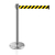 Pedestal Separador de Fila CROMADO com fita ZEBRADA
