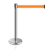 Pedestal Separador de Fila CROMADO com Fita LARANJA