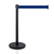Pedestal Separador de Fila PRETO com Fita AZUL