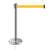 Pedestal Separador de Fila CROMADO com Fita AMARELA