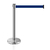 Pedestal Separador de Fila CROMADO com Fita AZUL