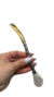 Bomba inox 19cm bojo pera PICO DE LORO - trançada/bocal dourado