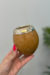 Cuia coquinho sem pé e bocal de ouro e prata - NATURAL