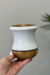 Cuia de madeira imbuia - BRANCO/MADEIRA - comprar online