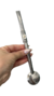 Bomba inox 23cm com rosca sem bocal - Cavalo Crioulo Branco