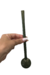 Bomba inox 23cm sem rosca trançada chata VERDE