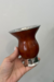 Cuia de porongo com pé e bocal inox - ALARANJADA - comprar online