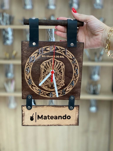 Relógio de couro - PERSONALIZADO