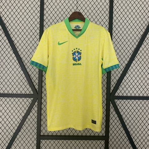 Camisa do Brasil Home - Amarela - Masculina 2024 - comprar online