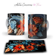 Imagen de +50 Plantillas Tazas 3D Flores #2
