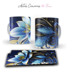 +50 Plantillas Tazas 3D Flores #2 - comprar online
