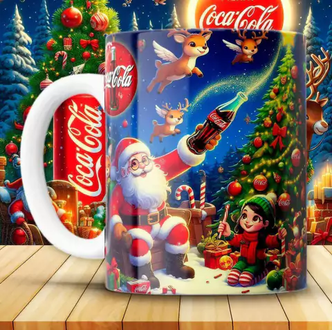 Plantillas Tazas Coca Cola Navidad