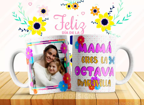 Plantillas Sublimación Tazas - Día De La Madre Vol.24 - (copia)
