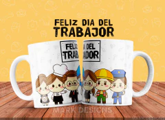 Plantillas Tazas Día del Trabajador 3 en internet
