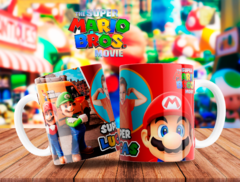 Plantillas Sublimación Tazas - Mario Bros la Película - PlantillasyVectores