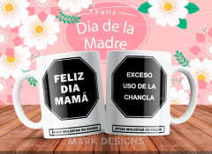 Plantillas Sublimación Tazas - Día De La Madre Vol.32 - PlantillasyVectores