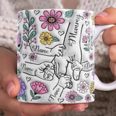 Plantillas Tazas Día de la Madre 3D Manitos - tienda online