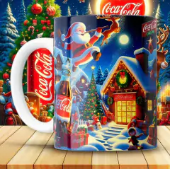 Plantillas Tazas Coca Cola Navidad - tienda online