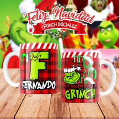 Imagen de Plantillas Tazas Navidad Alfabeto Grinch