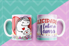 Plantillas Tazas - Flork Día De La Madre Vol.1