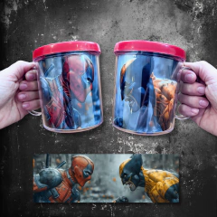 Plantillas Tazas Deadpool + Wolverine #2
