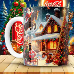 Plantillas Tazas Coca Cola Navidad - comprar online