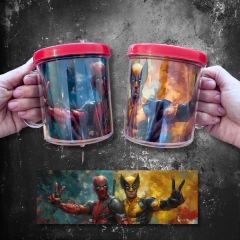 Plantillas Tazas Deadpool + Wolverine #2 - comprar online