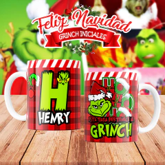 Plantillas Tazas Navidad Alfabeto Grinch - comprar online