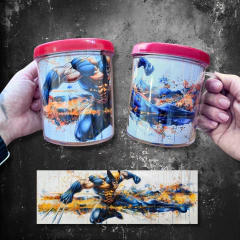 Plantillas Tazas Deadpool + Wolverine #2 - PlantillasyVectores