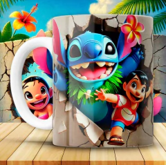 Plantillas Tazas Lilo y Stitch 3D - comprar online