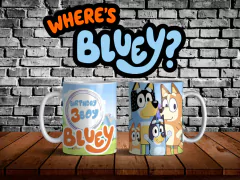 Plantillas Para Tazas Bluey Cumpleaños en internet