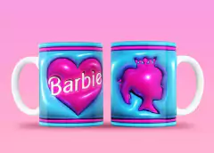 Imagen de Plantillas Tazas 3D Infantiles Barbie La Película