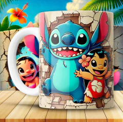 Plantillas Tazas Lilo y Stitch 3D en internet