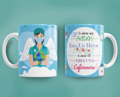 Plantillas Tazas Enfermeros - PlantillasyVectores