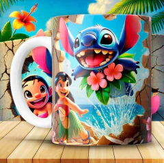 Imagen de Plantillas Tazas Lilo y Stitch 3D