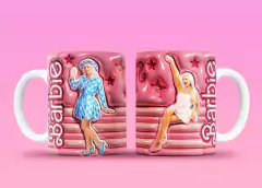 Plantillas Tazas 3D Infantiles Barbie La Película - PlantillasyVectores