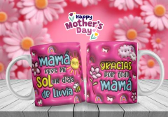 Imagen de Plantillas Sublimación Tazas - Día de la Madre 3D