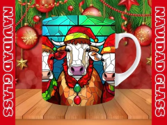 Plantillas Tazas Navidad Glass - comprar online