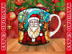 Plantillas Tazas Navidad Glass