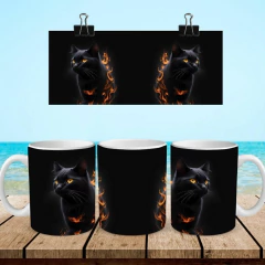 +100 Plantillas Tazas 3D Gatos - PlantillasyVectores