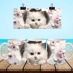 +100 Plantillas Tazas 3D Gatos - tienda online