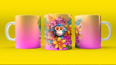 Imagen de Plantillas Tazas 3D Animales Naturaleza V4