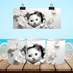 +100 Plantillas Tazas 3D Gatos - comprar online