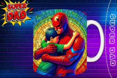 Imagen de Plantillas Para Tazas Día Del Padre "Super Dad"