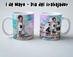 Imagen de Plantillas Sublimación Tazas Flork + Día del Trabajador