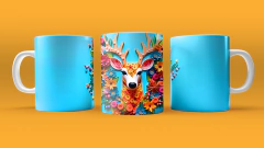 Plantillas Tazas 3D Animales Naturaleza V5 - tienda online