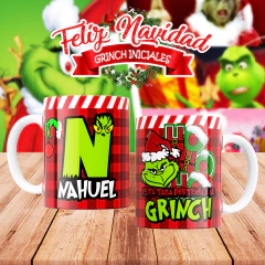 Plantillas Tazas Navidad Alfabeto Grinch - comprar online