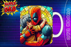 Imagen de Plantillas Para Tazas Día Del Padre "Super Dad"