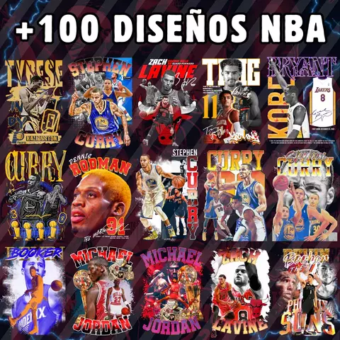 Mega Pack NBA +100 Diseños Exclusivos - comprar online